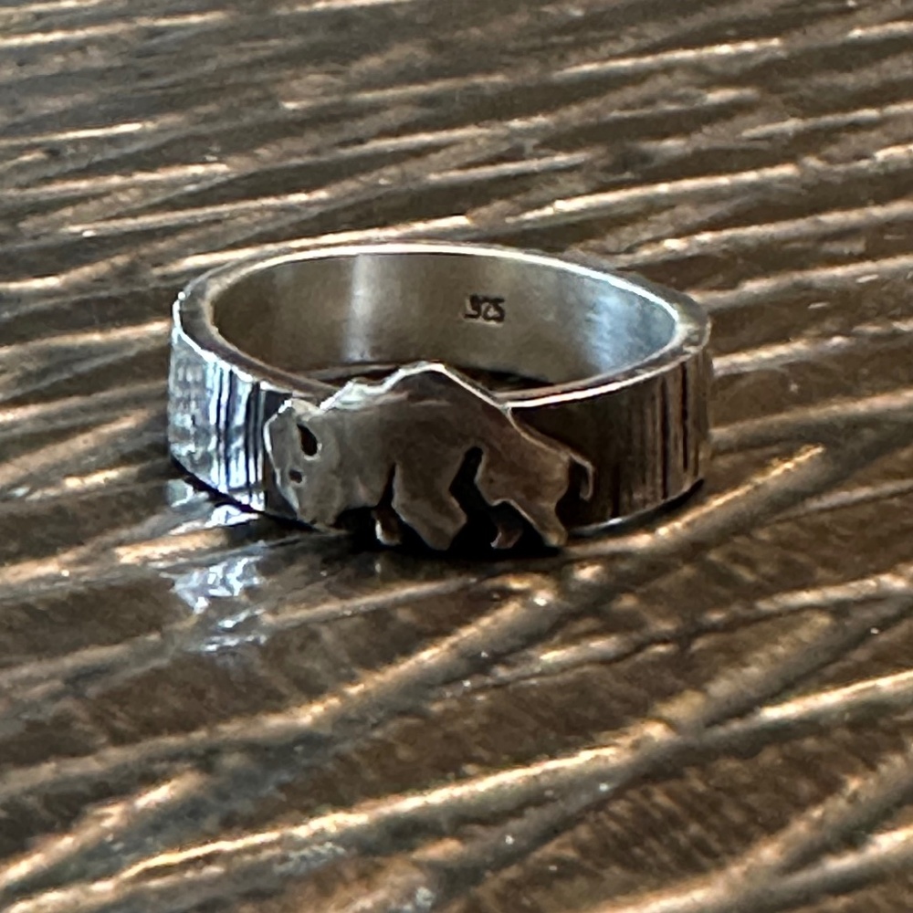 Sterling Buffalo ring 11